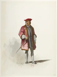 Saint-Saëns - Henry VIII - Kostümentwürfe - Lacoste - 14. Kostüm